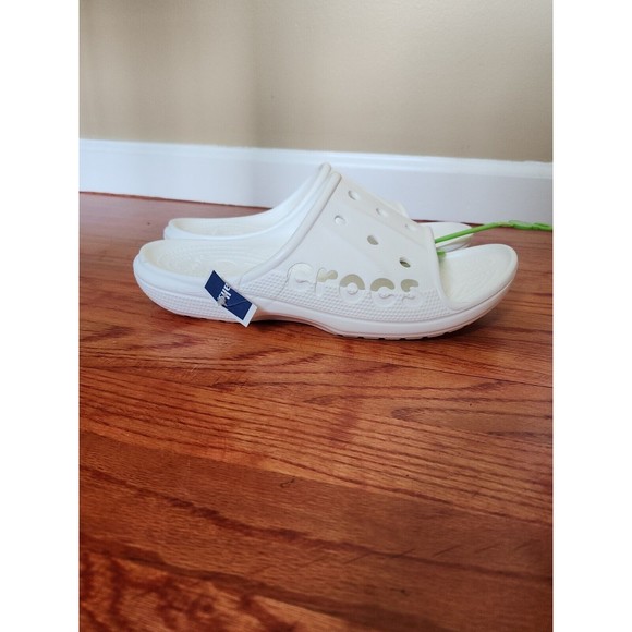 Crocs Baya Slides Sandals Slipper Mens 11 White NEW main image 6